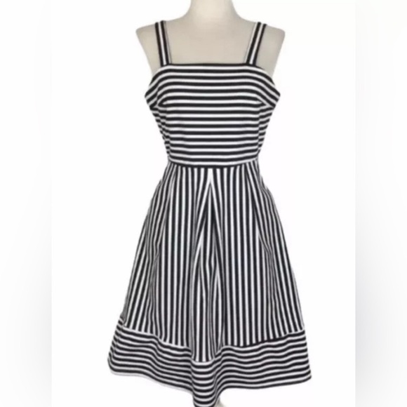 BRIXON IVY Striped Fit Flare Dress - Picture 1 of 12